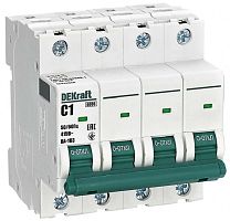 Выключатель автоматический DEKraft ВА-103 4п 1А C 6кА картинка